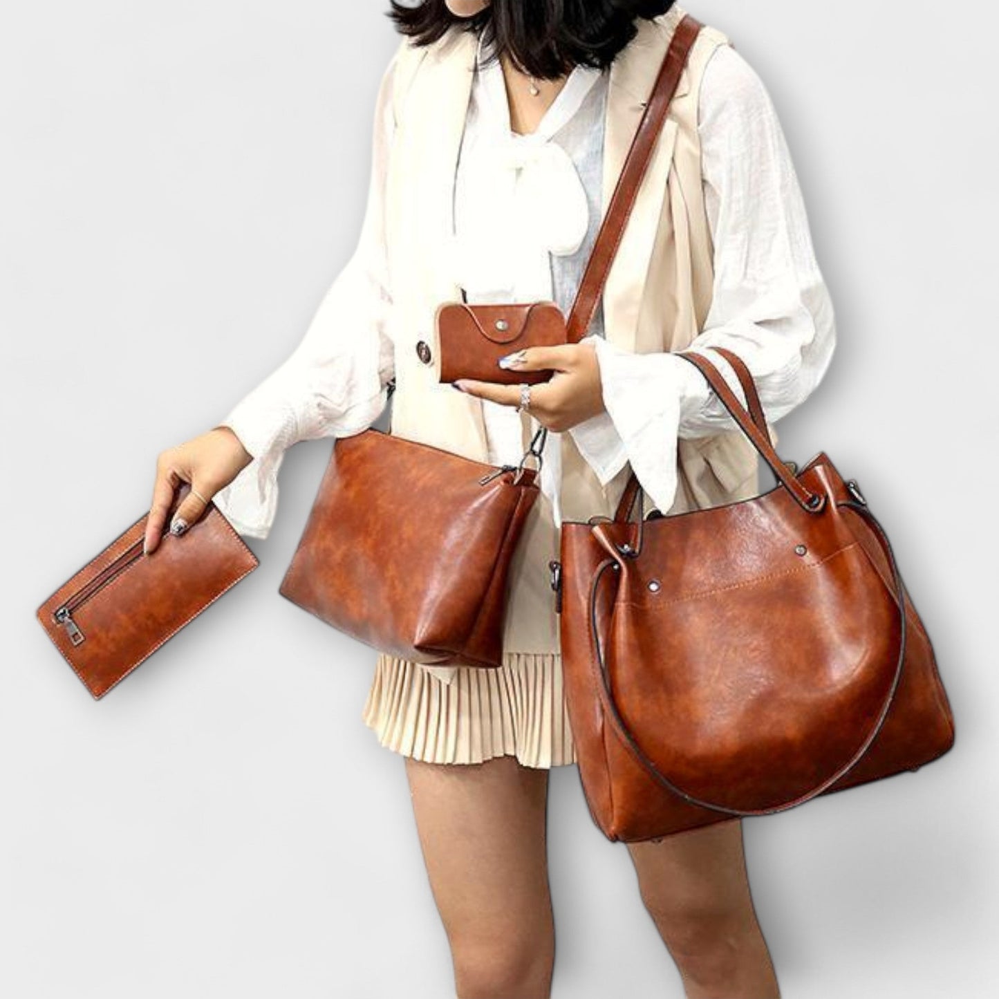 AZURA - SET BOLSOS CUERO VEGANO
