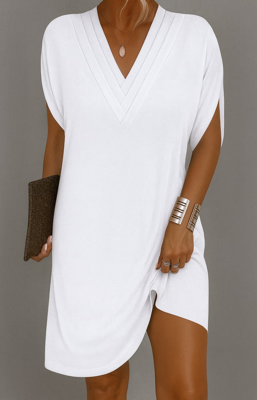 MARÍA | VESTIDO RELAX CON ESCOTE ELEGANTE EN V