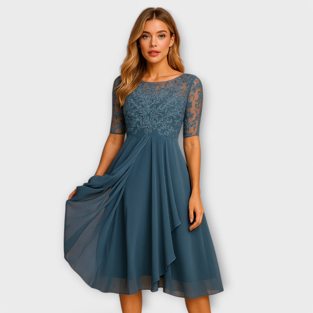 VESTIDO MARILYN ELEGANTE PLISADO