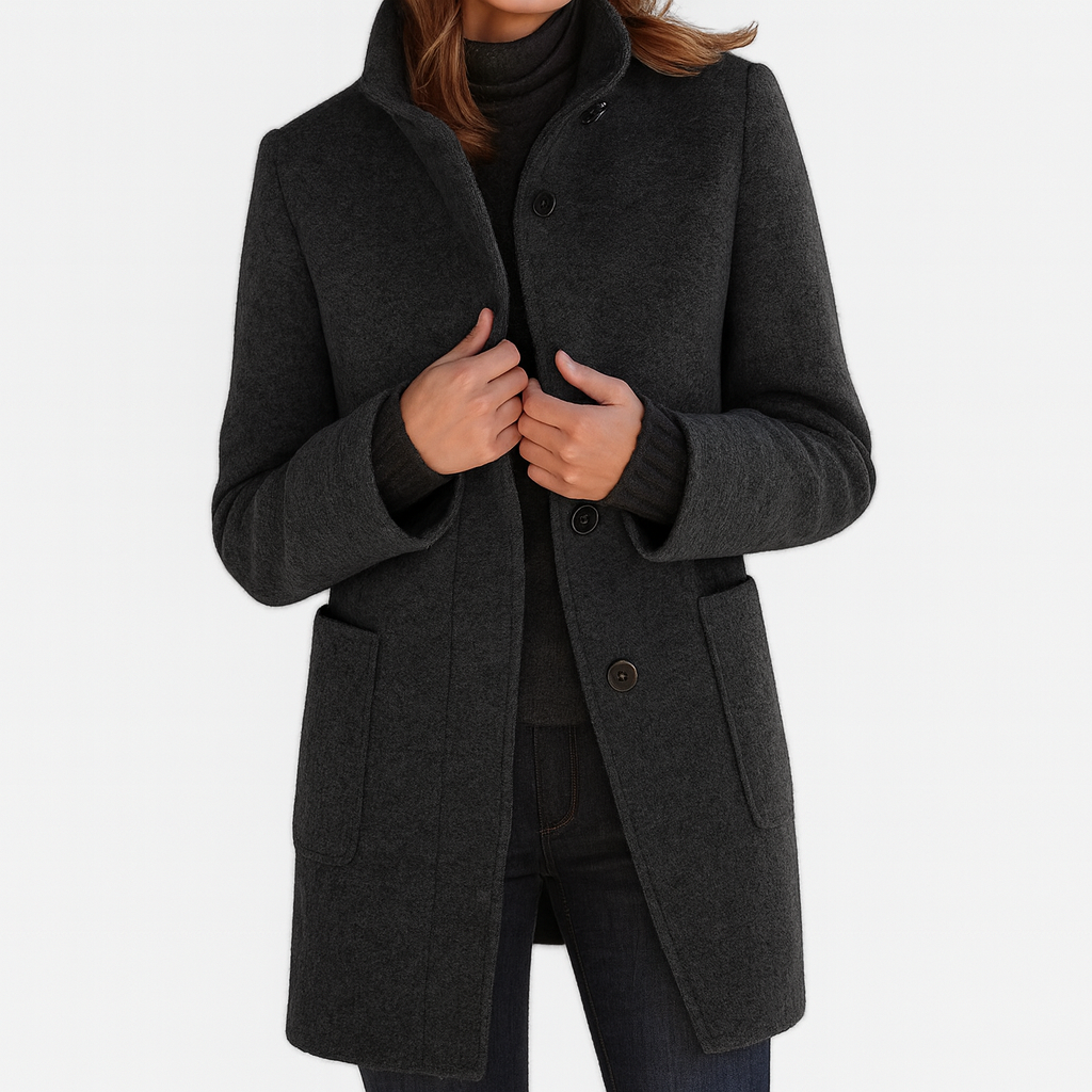 STELLA™ | CHAQUETA DE MUJER CON CUELLO ALTO – CÁLIDA Y ELEGANTE