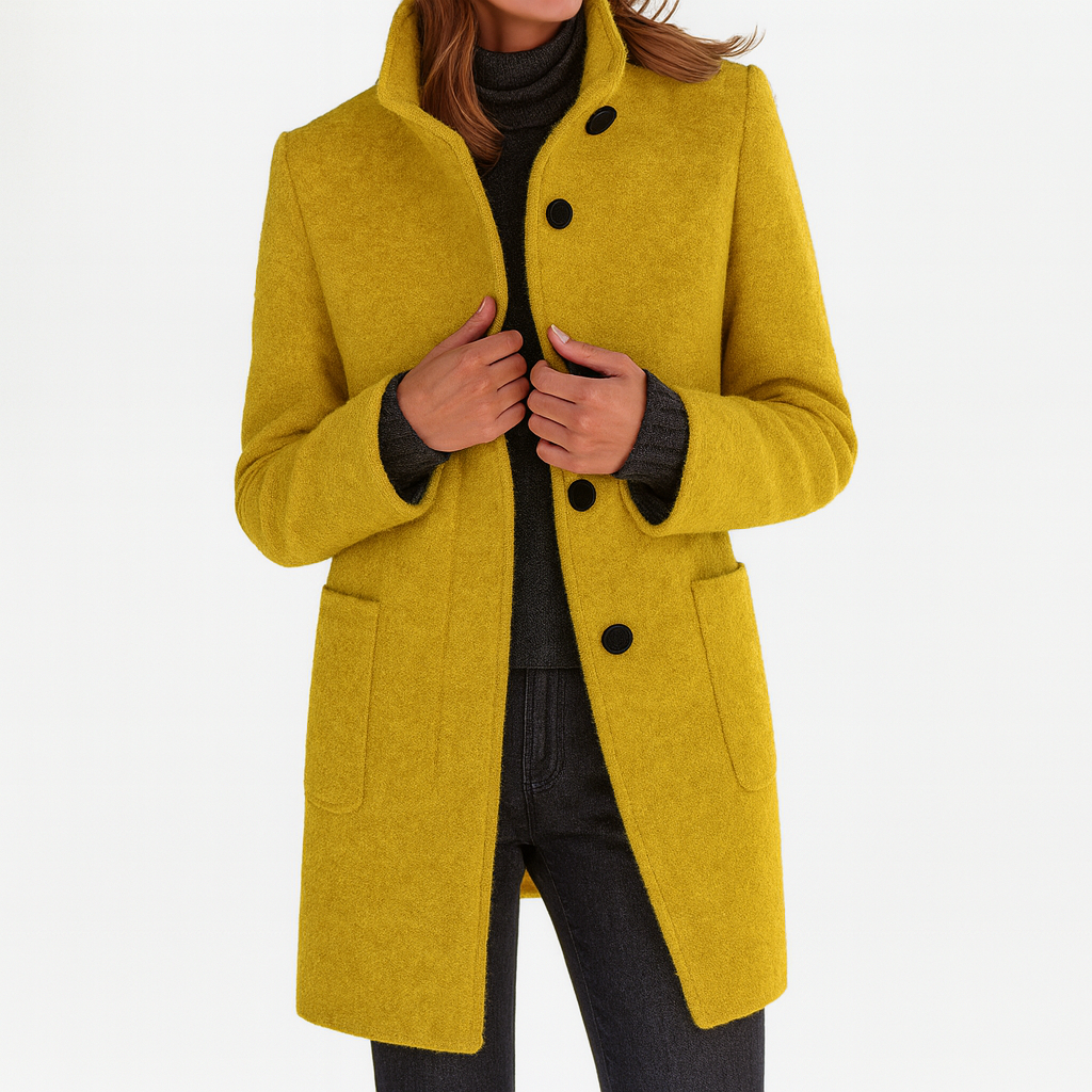 STELLA™ | CHAQUETA DE MUJER CON CUELLO ALTO – CÁLIDA Y ELEGANTE