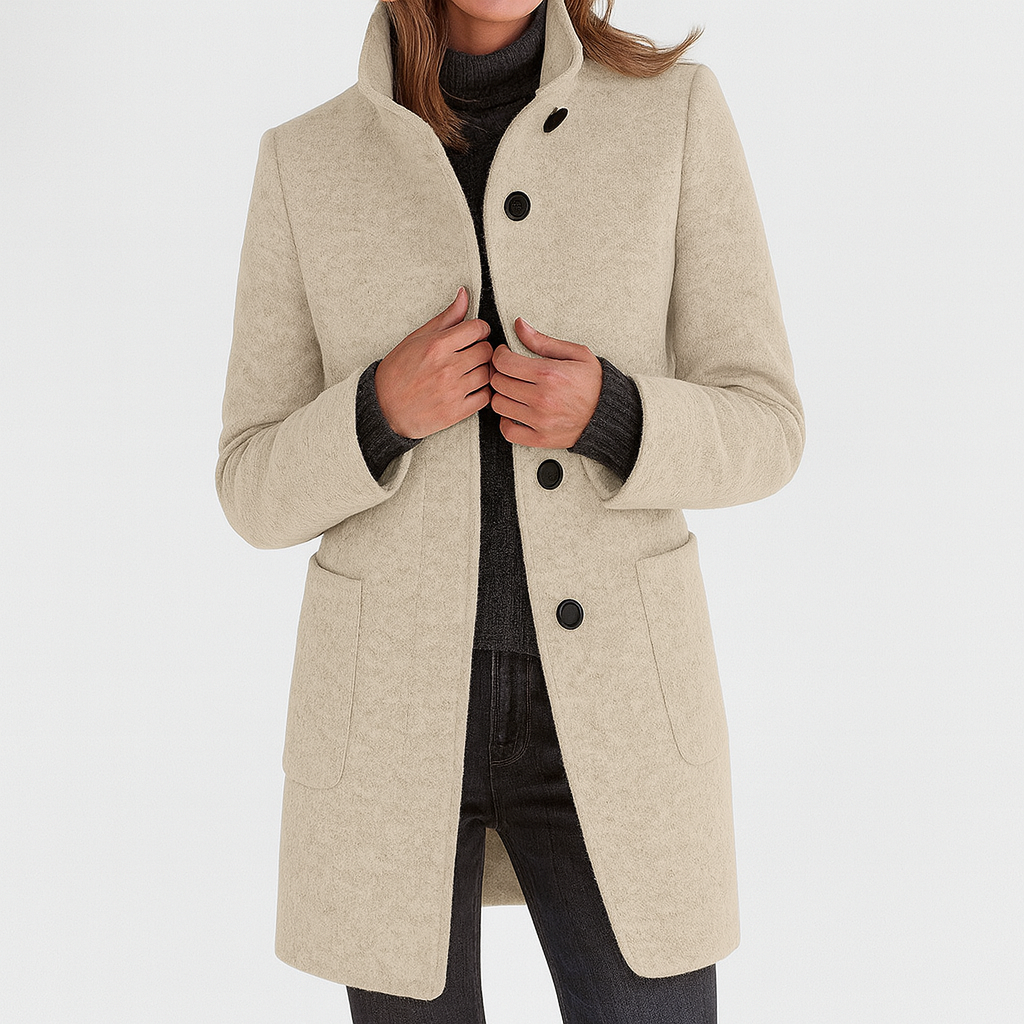 STELLA™ | CHAQUETA DE MUJER CON CUELLO ALTO – CÁLIDA Y ELEGANTE