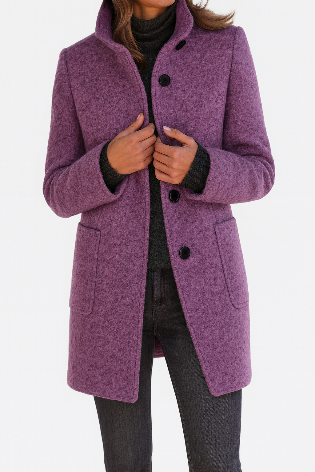 STELLA™ | CHAQUETA DE MUJER CON CUELLO ALTO – CÁLIDA Y ELEGANTE