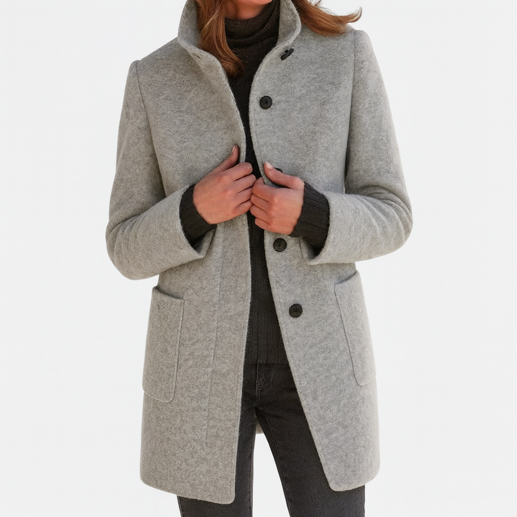 STELLA™ | CHAQUETA DE MUJER CON CUELLO ALTO – CÁLIDA Y ELEGANTE