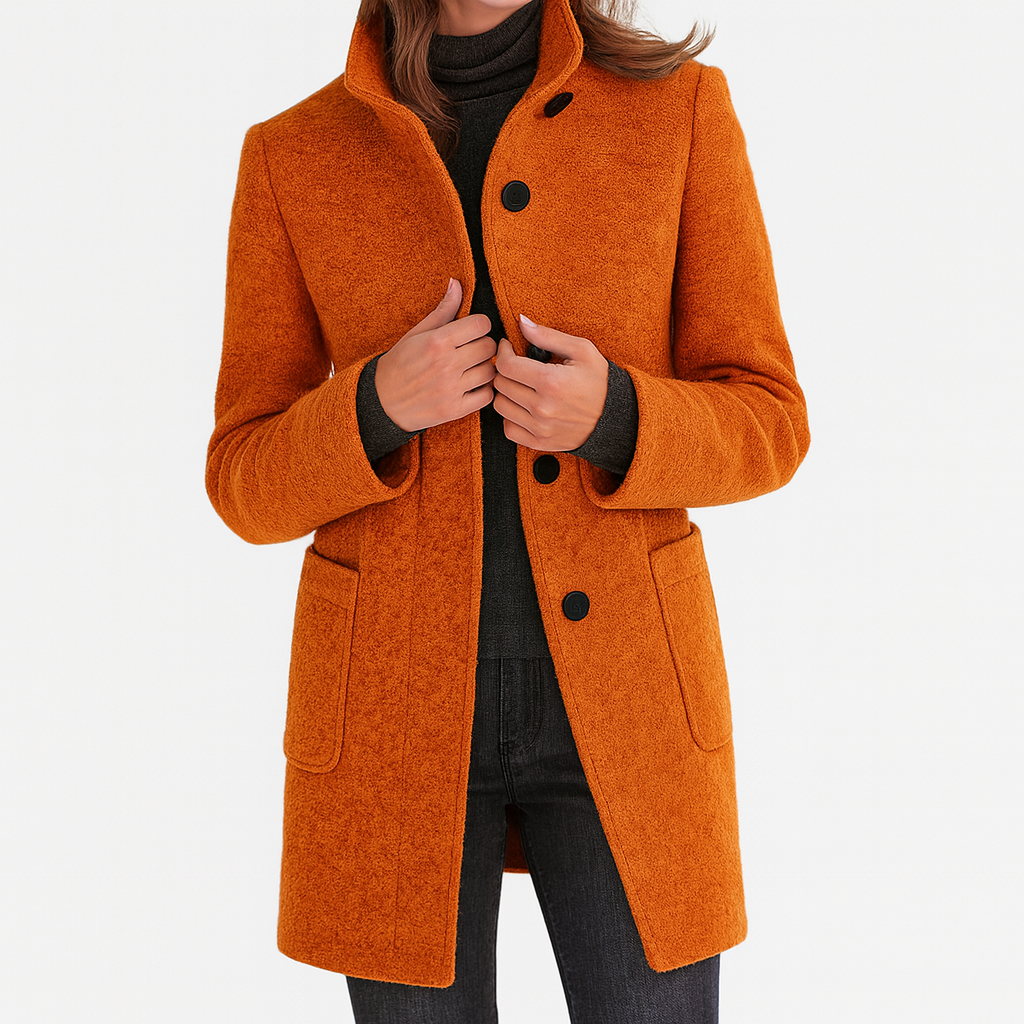 STELLA™ | CHAQUETA DE MUJER CON CUELLO ALTO – CÁLIDA Y ELEGANTE
