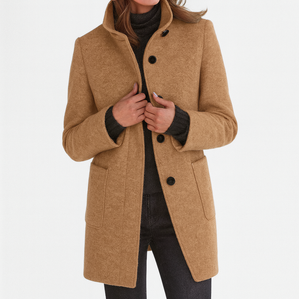 STELLA™ | CHAQUETA DE MUJER CON CUELLO ALTO – CÁLIDA Y ELEGANTE