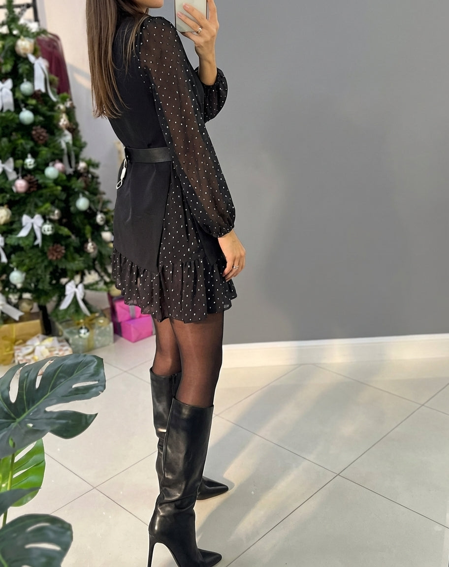 VESTIDO LUMIÈRE GLAM™ – BRILLO ELEGANTE PARA NAVIDAD Y FIESTAS