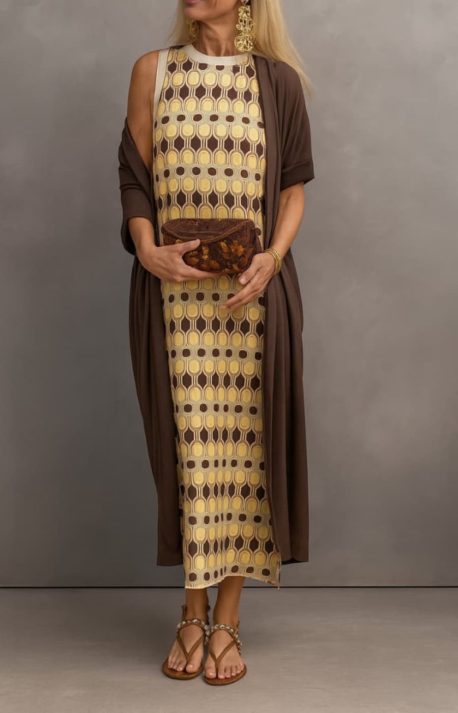 PILAR | VESTIDO CON STOLA ELEGANTE Y ATEMPORAL