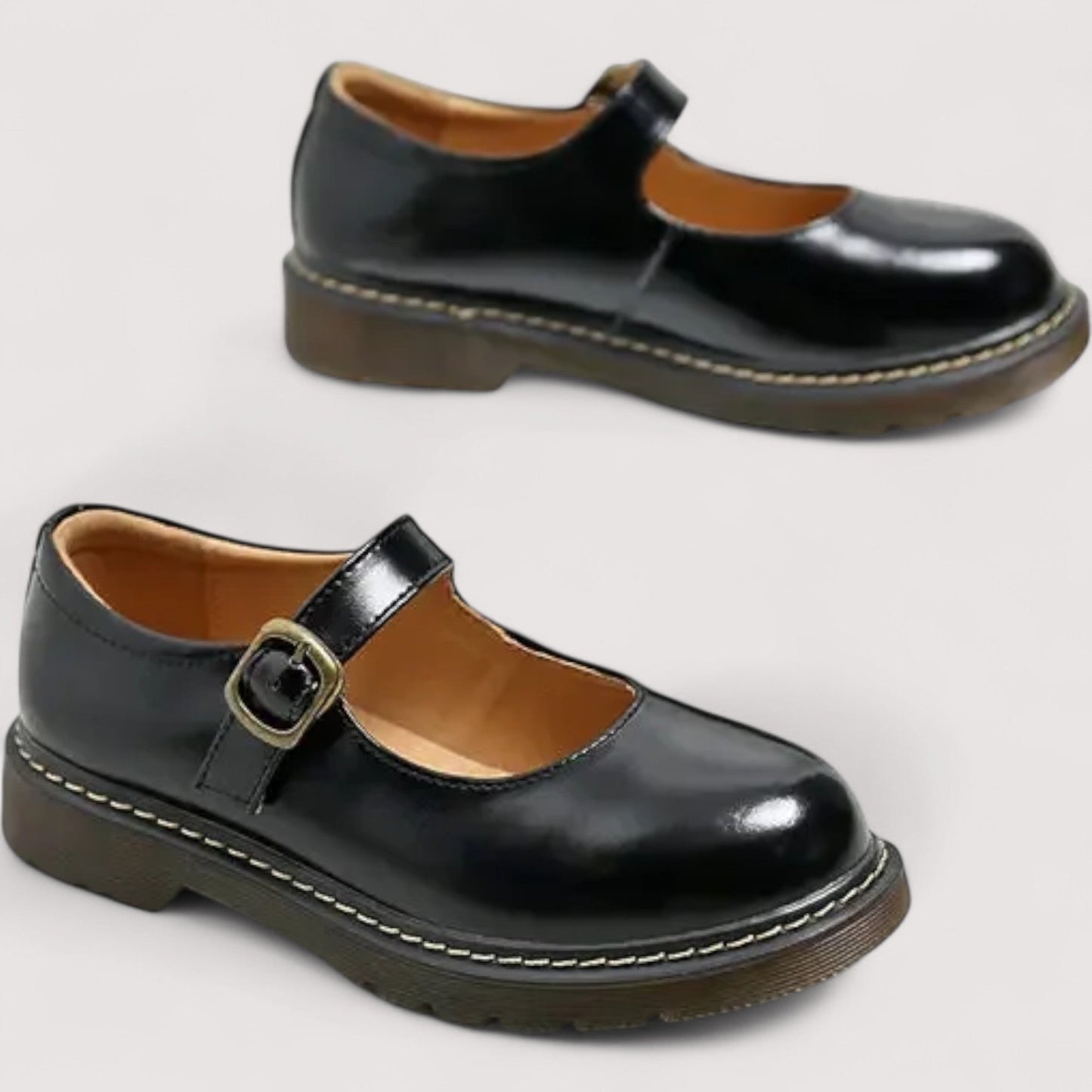 MOCASÍN FLORENCIA – CLÁSICO NEGRO CON HEBILLA DE MUJER