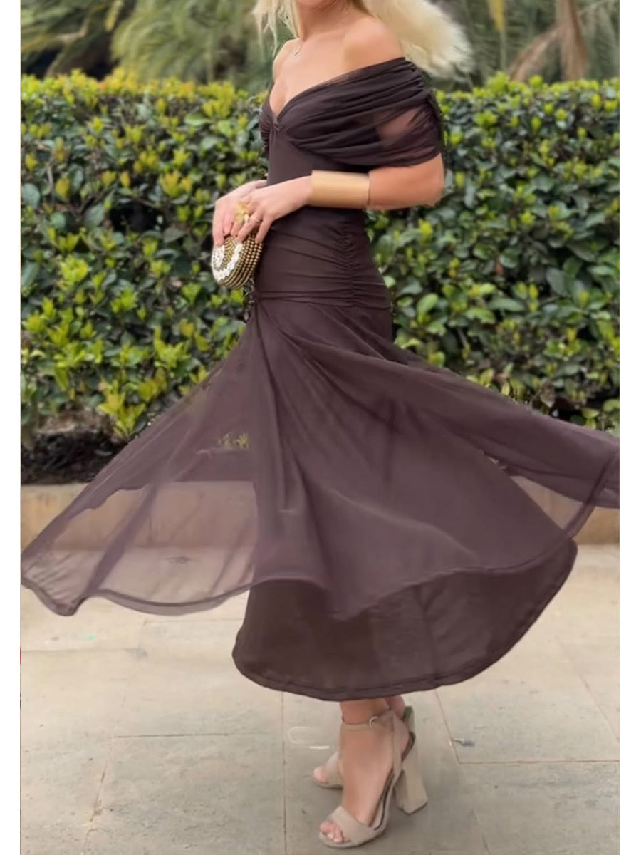 FRANCISA– VESTIDO SILUETA PERFECTA BOUTOUNNIERE ELEGANTE FLUIDO