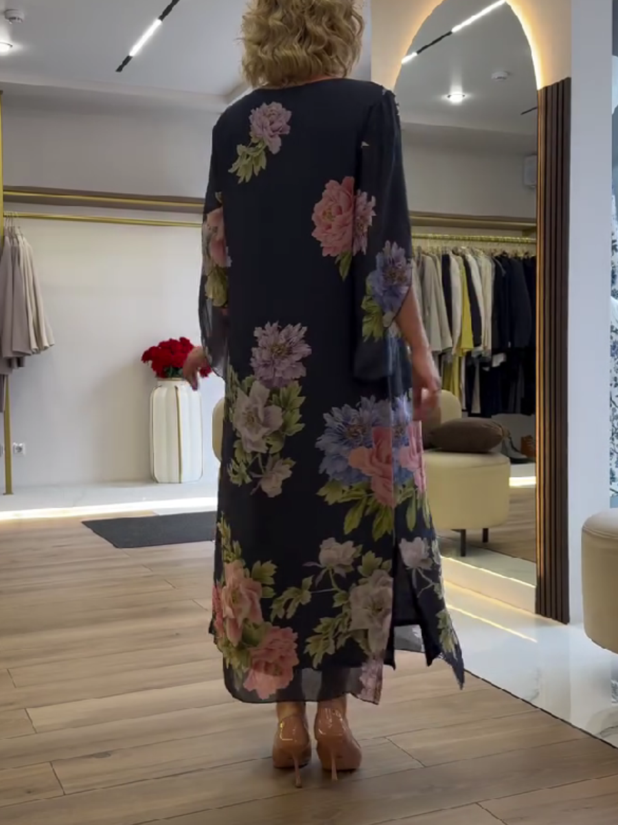 VESTIDO MAXI ESTAMPADO FLORAL™ | ELEGANCIA Y COMODIDAD TODO EL AÑO