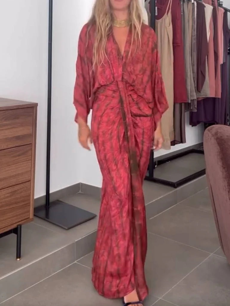 VESTIDO ESTILO KIMONO ELEGANT CONFORT