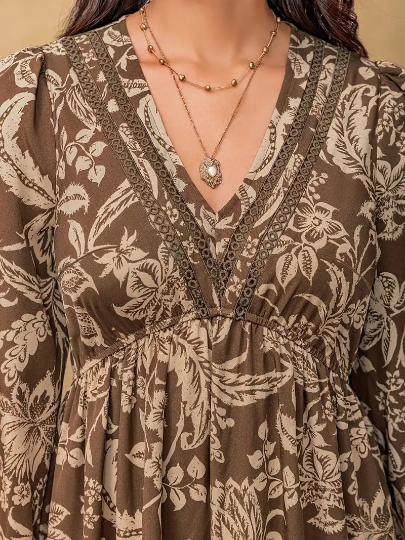 VESTIDO MIDI FLORES TOSCANA™ | ELEGANCIA BOHO DE TEMPORADA
