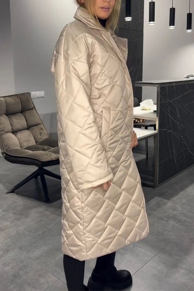 ALESSIA – ABRIGO REVERSIBLE CON FORRO DE LEOPARDO Y CORTE ENTALLADO