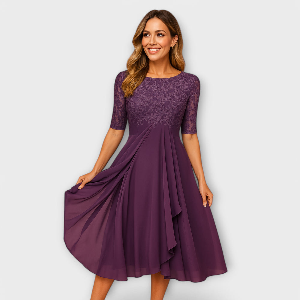 VESTIDO MARILYN ELEGANTE PLISADO
