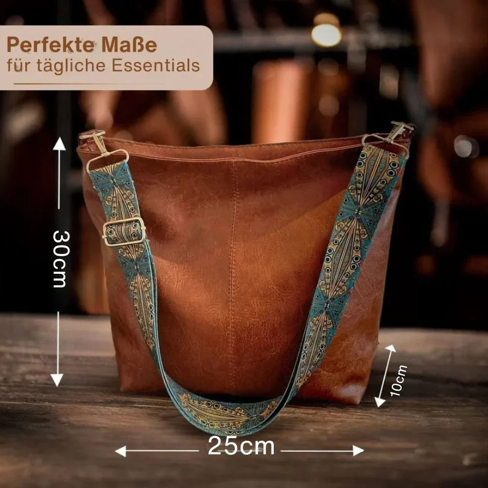 Greta - Bolso de hombro vintage en piel