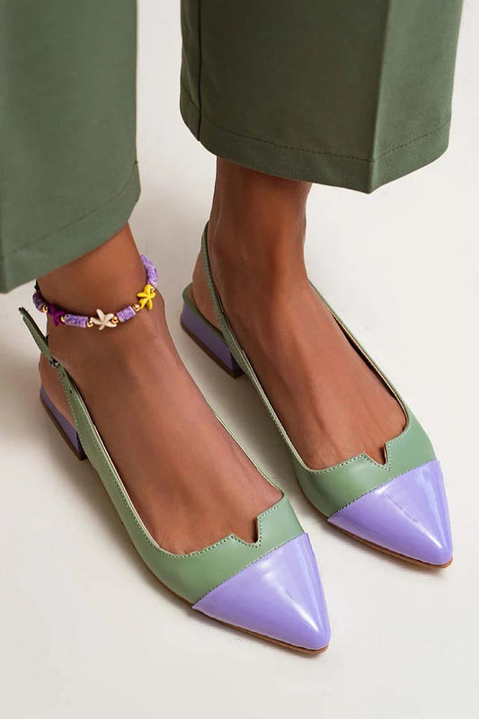 VITTORIA | ELEGANTES BAILARINAS CON PUNTERA Y DETALLES BICOLOR PARA UN ESTILO SOFISTICADO