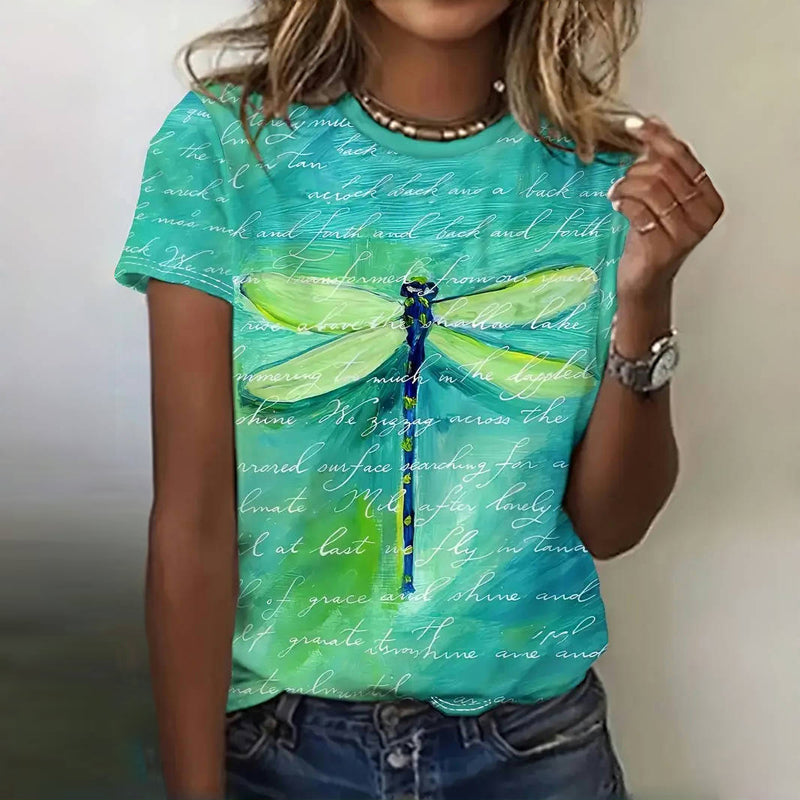 CAMISETA GREEN LIBELULA
