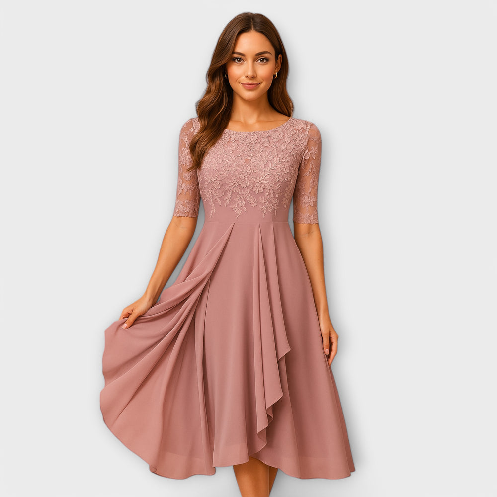 VESTIDO MARILYN ELEGANTE PLISADO
