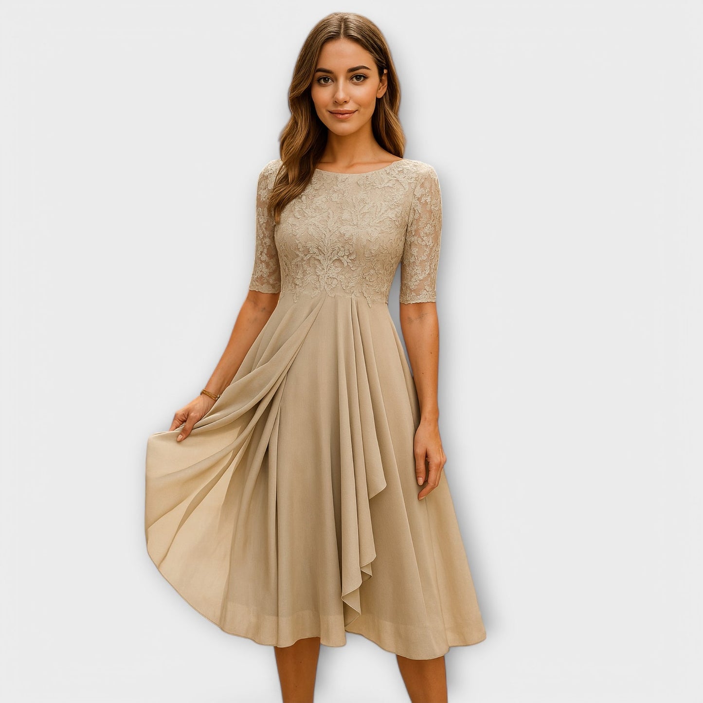 VESTIDO MARILYN ELEGANTE PLISADO