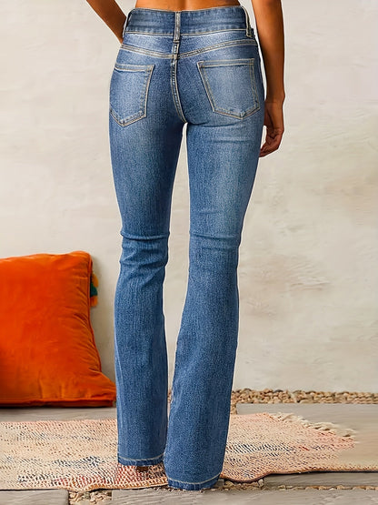 JEANS ACAMPANADOS SOFÍA™ | VAQUEROS DE CINTURA ALTA ESTILO TENDENCIA