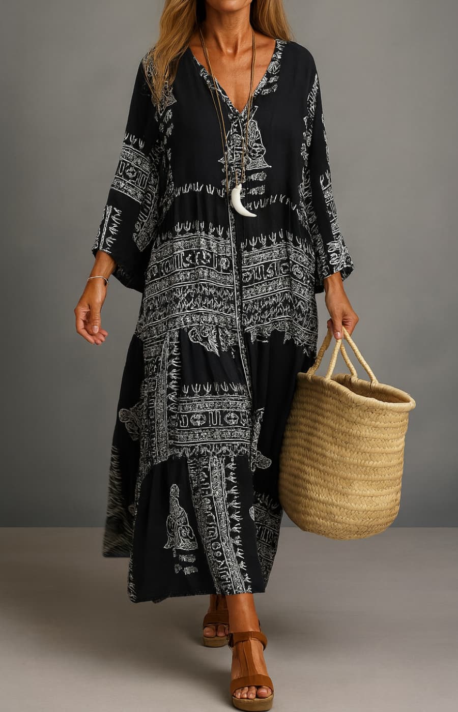 ELENA | VESTIDO LARGO DE DÍA A DÍA CON ELEGANCIA
