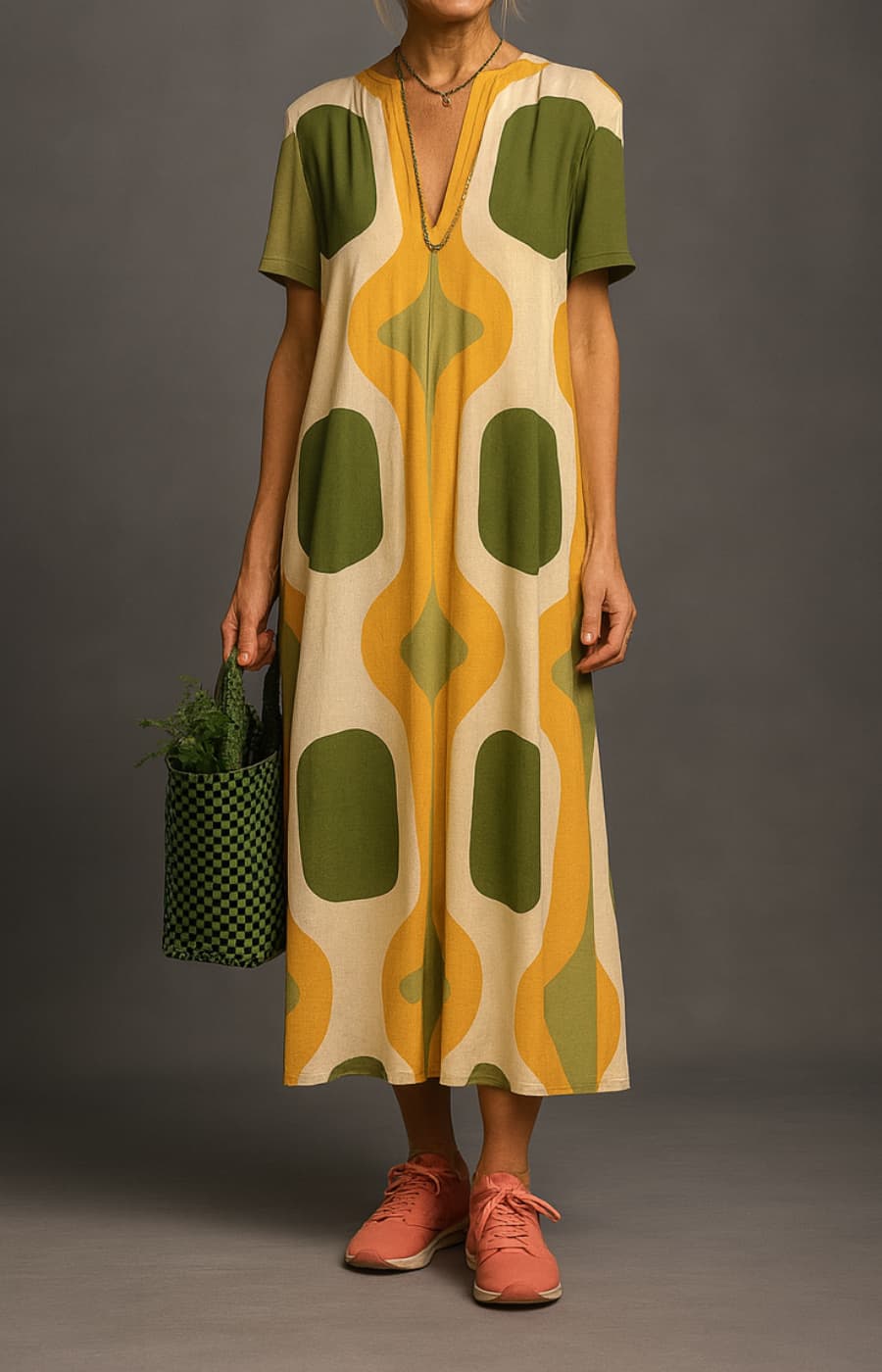 DOLORES | VESTIDO DE SEDA FRÍA Y MANGA CORTA, ESPECTACULAR PARA EL DÍA A DÍA