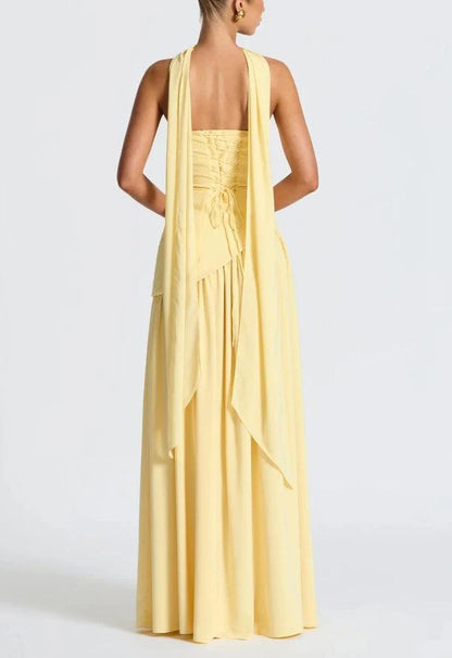 VESTIDO LARGO MOON  SIN TIRANTES
