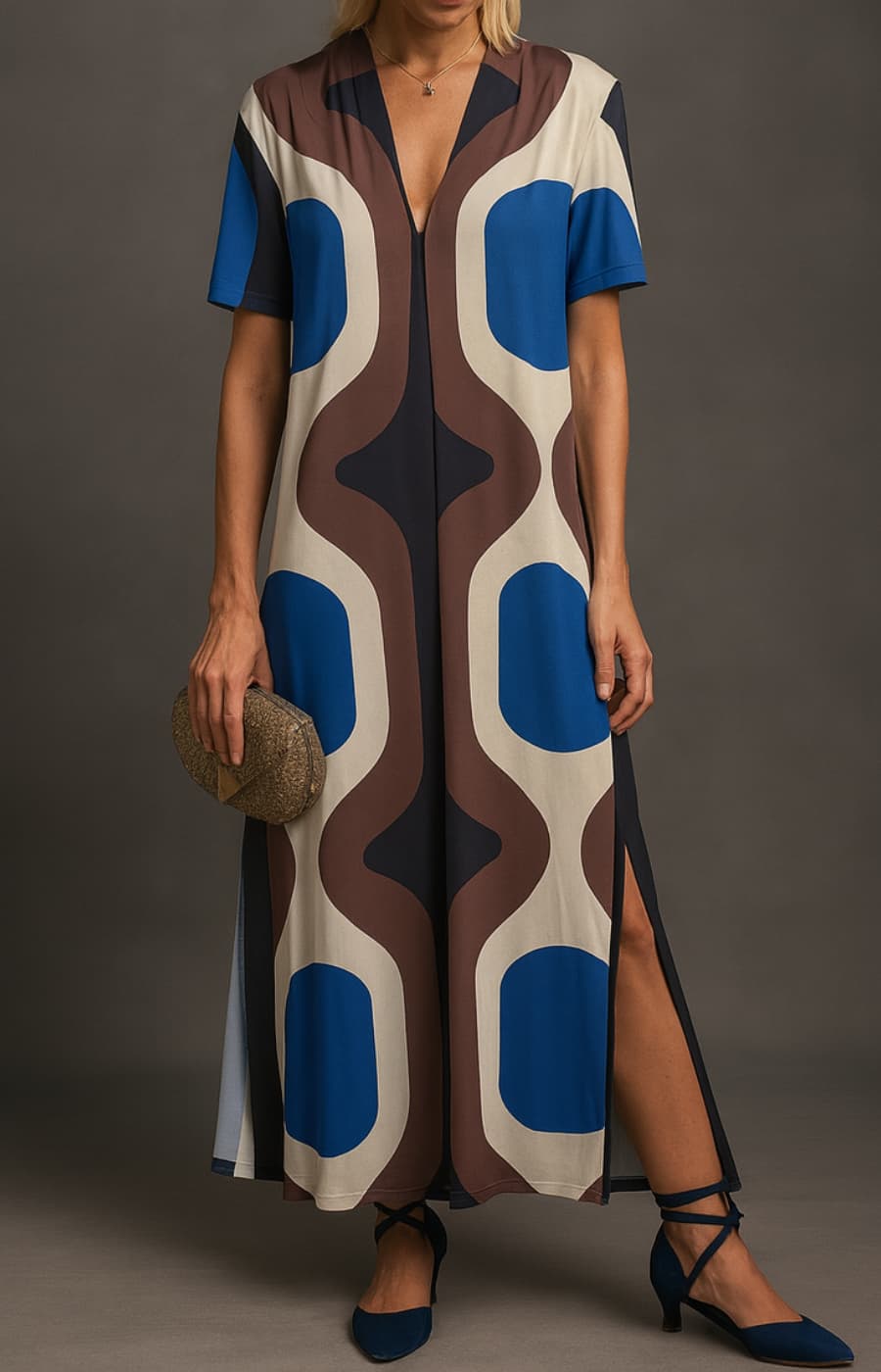 DOLORES | VESTIDO DE SEDA FRÍA Y MANGA CORTA, ESPECTACULAR PARA EL DÍA A DÍA