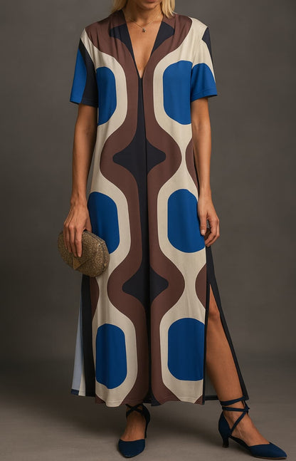 DOLORES | VESTIDO DE SEDA FRÍA Y MANGA CORTA, ESPECTACULAR PARA EL DÍA A DÍA