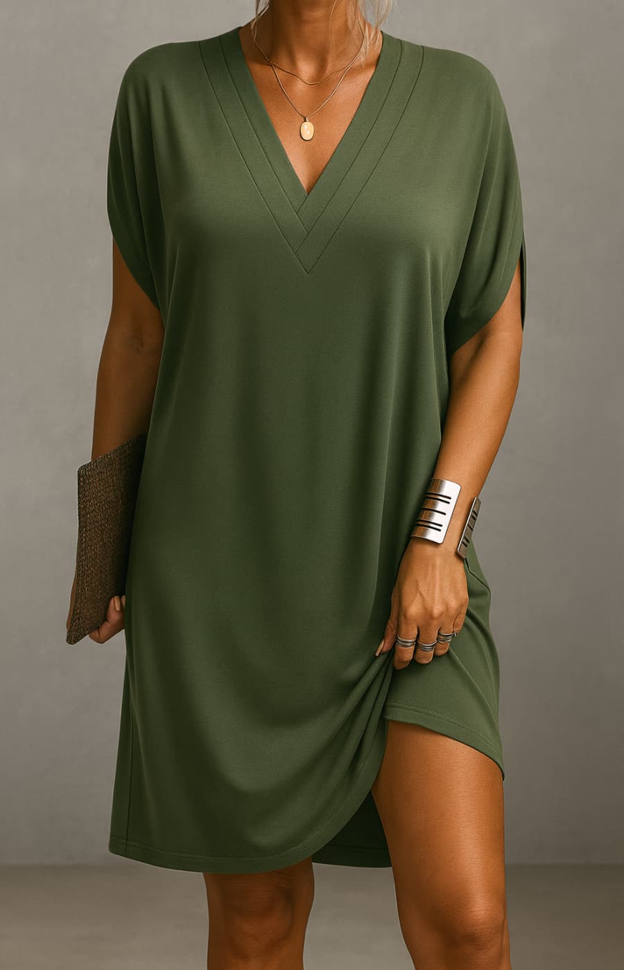 MARÍA | VESTIDO RELAX CON ESCOTE ELEGANTE EN V