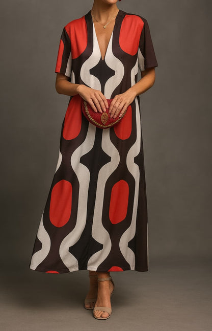 DOLORES | VESTIDO DE SEDA FRÍA Y MANGA CORTA, ESPECTACULAR PARA EL DÍA A DÍA