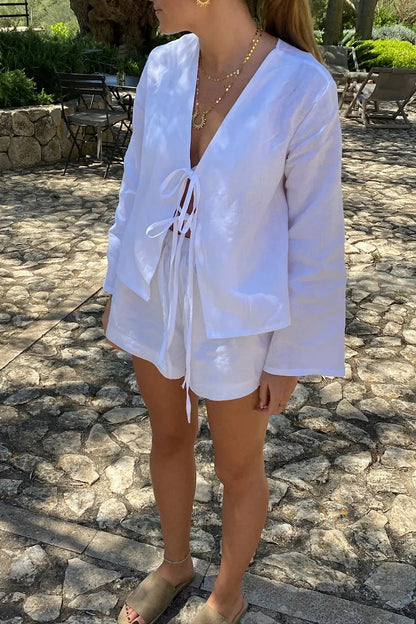 BLUSA CASUAL  COQUETTE BLANCA