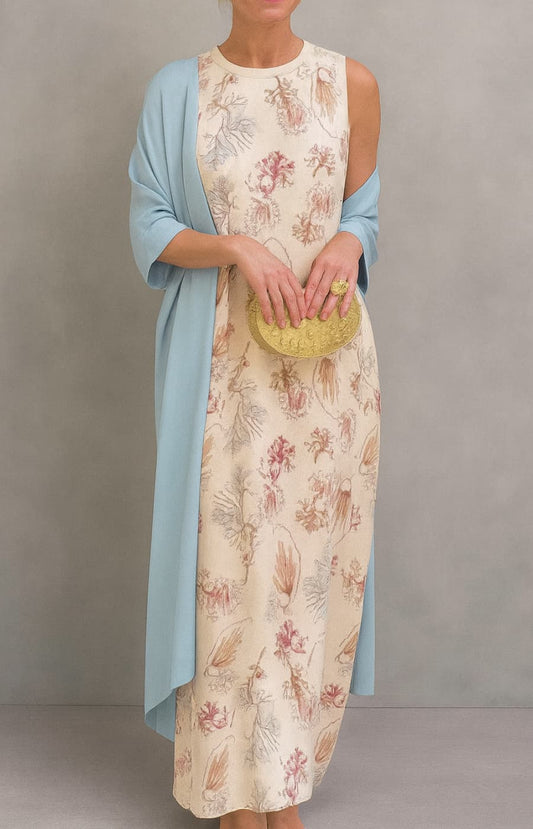 CARMEN | VESTIDO ELEGANTE CON STOLA A JUEGO