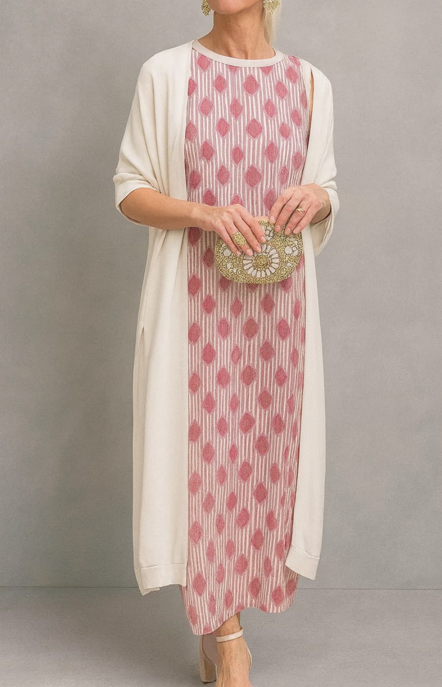 CARMEN | VESTIDO ELEGANTE CON STOLA A JUEGO