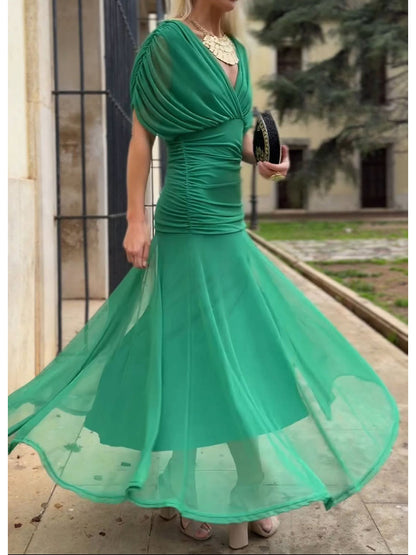 FRANCISA– VESTIDO SILUETA PERFECTA BOUTOUNNIERE ELEGANTE FLUIDO