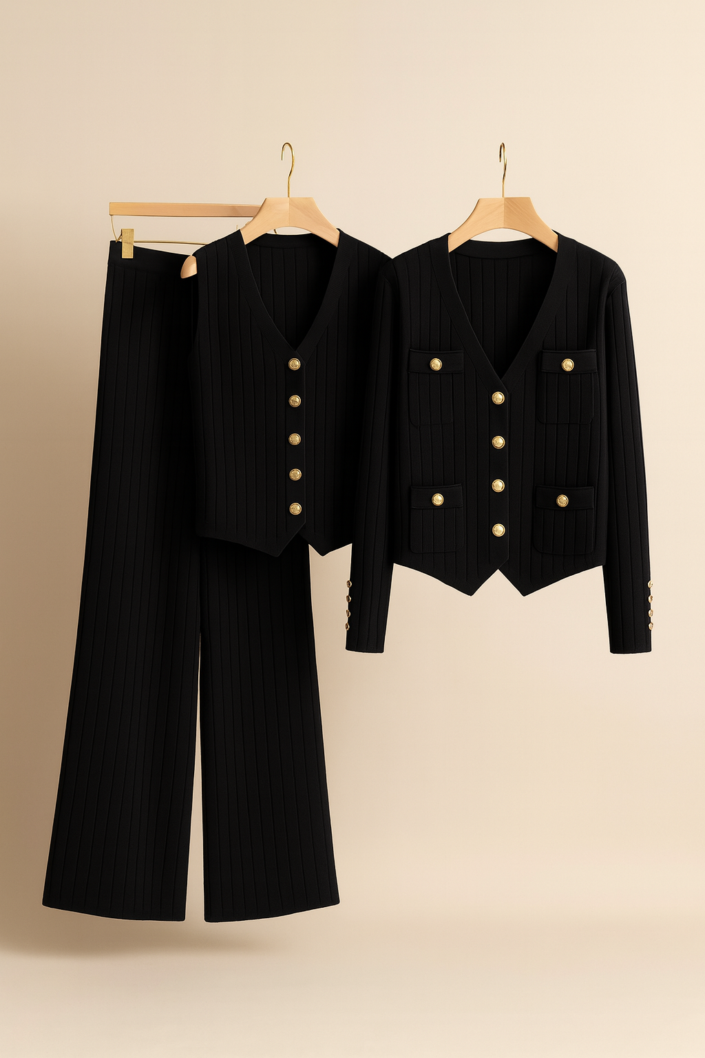 LETICIA™ | TRAJE DE MUJER EN TRES PIEZAS DE LUJO Y CONFORT