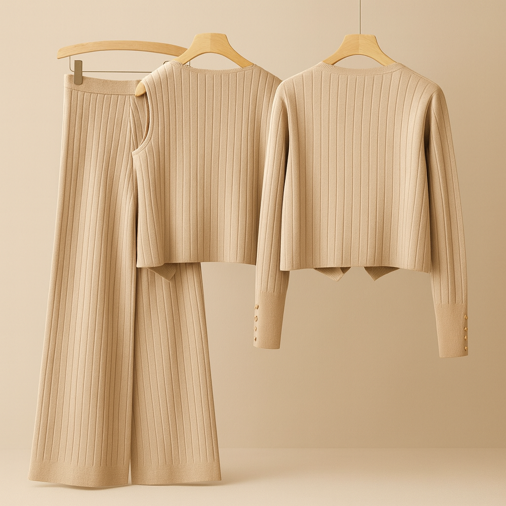 LETICIA™ | TRAJE DE MUJER EN TRES PIEZAS DE LUJO Y CONFORT