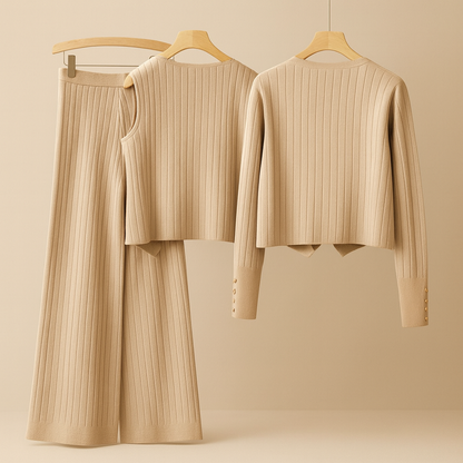 LETICIA™ | TRAJE DE MUJER EN TRES PIEZAS DE LUJO Y CONFORT