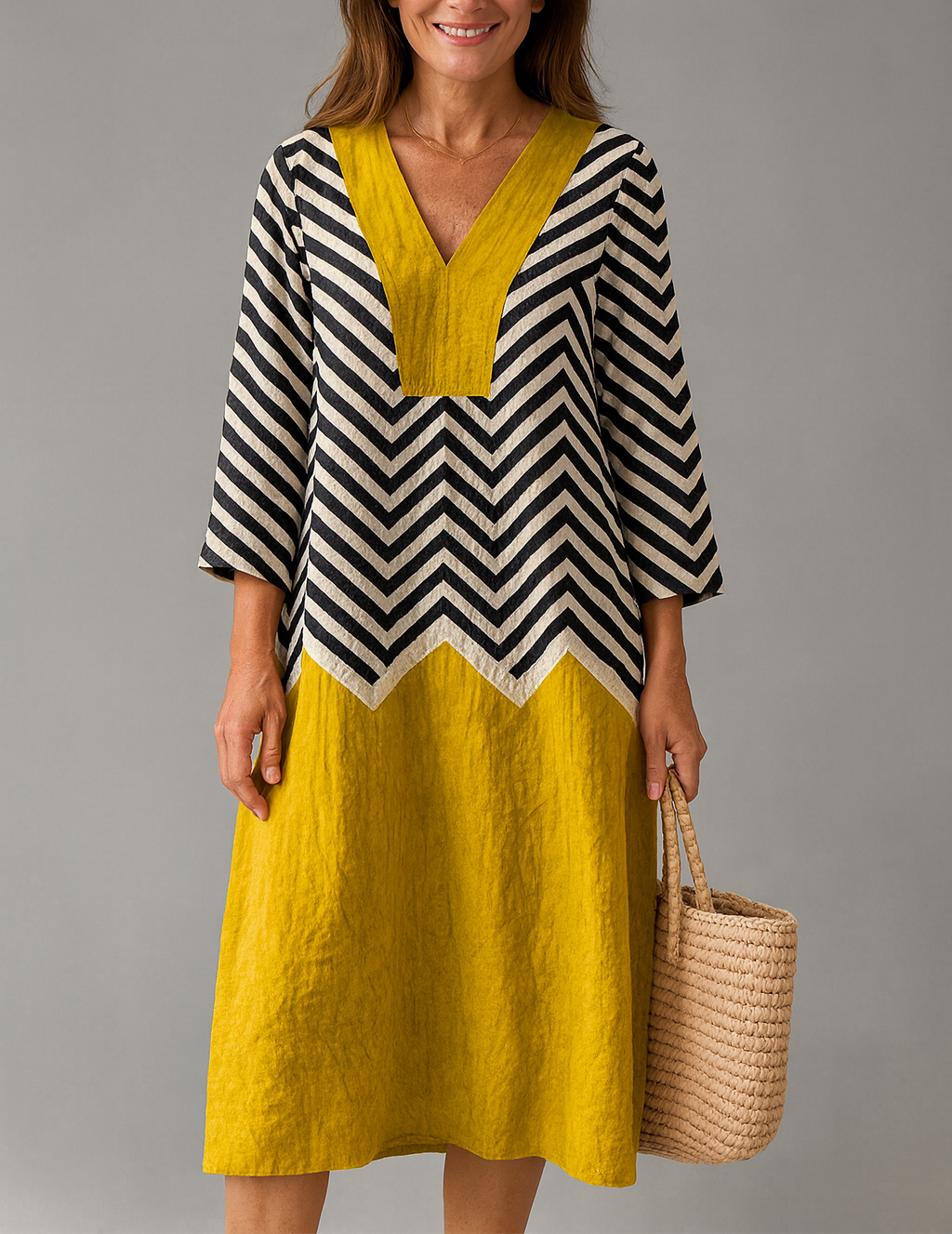 JULIA VESTIDO GEOMÉTRICO ELEGANTE