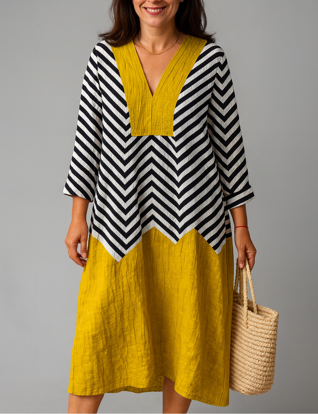 JULIA VESTIDO GEOMÉTRICO ELEGANTE