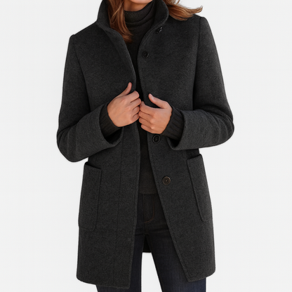 STELLA™ | CHAQUETA DE MUJER CON CUELLO ALTO – CÁLIDA Y ELEGANTE