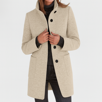 STELLA™ | CHAQUETA DE MUJER CON CUELLO ALTO – CÁLIDA Y ELEGANTE