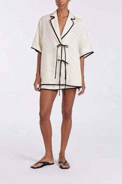 CONJUNTO DE FALDA COLOR CREMA MADISON