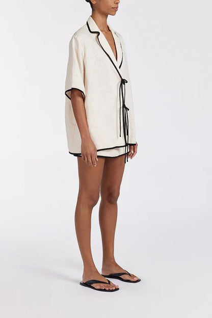 CONJUNTO DE FALDA COLOR CREMA MADISON