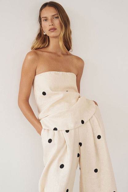 CONJUNTO CON PANTALÓN DE LUNARES