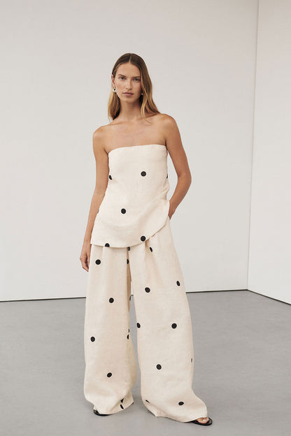 CONJUNTO CON PANTALÓN DE LUNARES