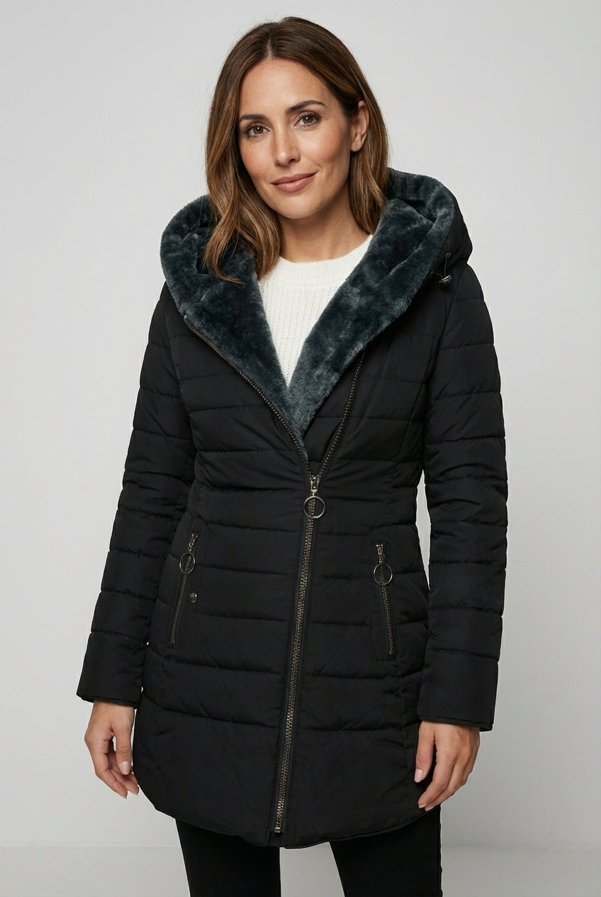 CHAQUETA FORRADA ELYSIA WINTER™ – ABRIGO ACOLCHADO PREMIUM PARA MUJER INVIERNO TÉRMICA TENDENCIA