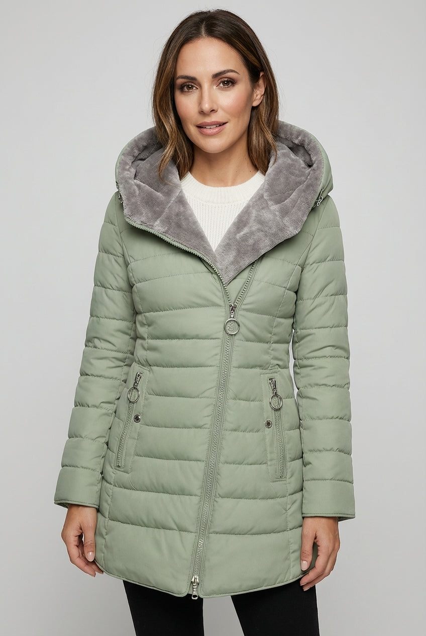 CHAQUETA FORRADA ELYSIA WINTER™ – ABRIGO ACOLCHADO PREMIUM PARA MUJER INVIERNO TÉRMICA TENDENCIA
