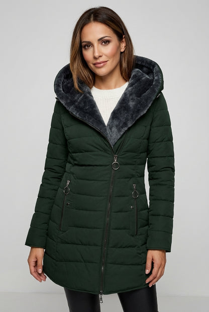 CHAQUETA FORRADA ELYSIA WINTER™ – ABRIGO ACOLCHADO PREMIUM PARA MUJER INVIERNO TÉRMICA TENDENCIA